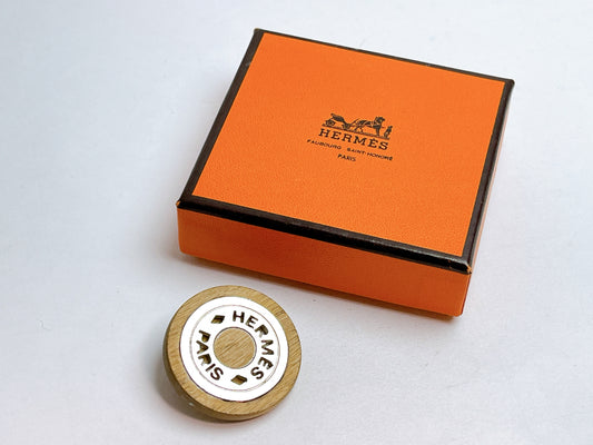 HERMES Serie Wood Silver Single Earring