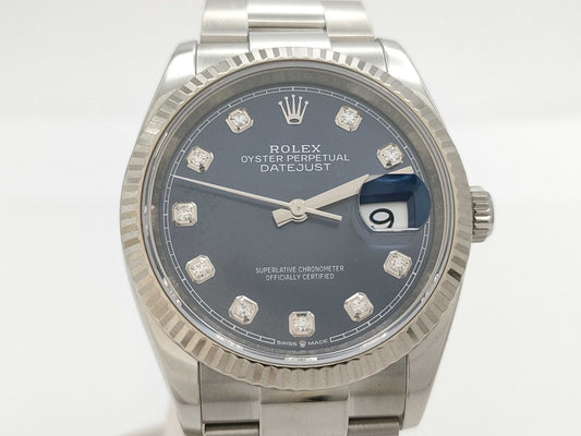 ROLEX 126234G 2982W467 Blue Dial Oyster Breath Men's Watch