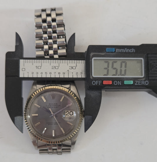 ROLEX 1601 1801157 Grey Dial Jubilee Breath Men's Watch