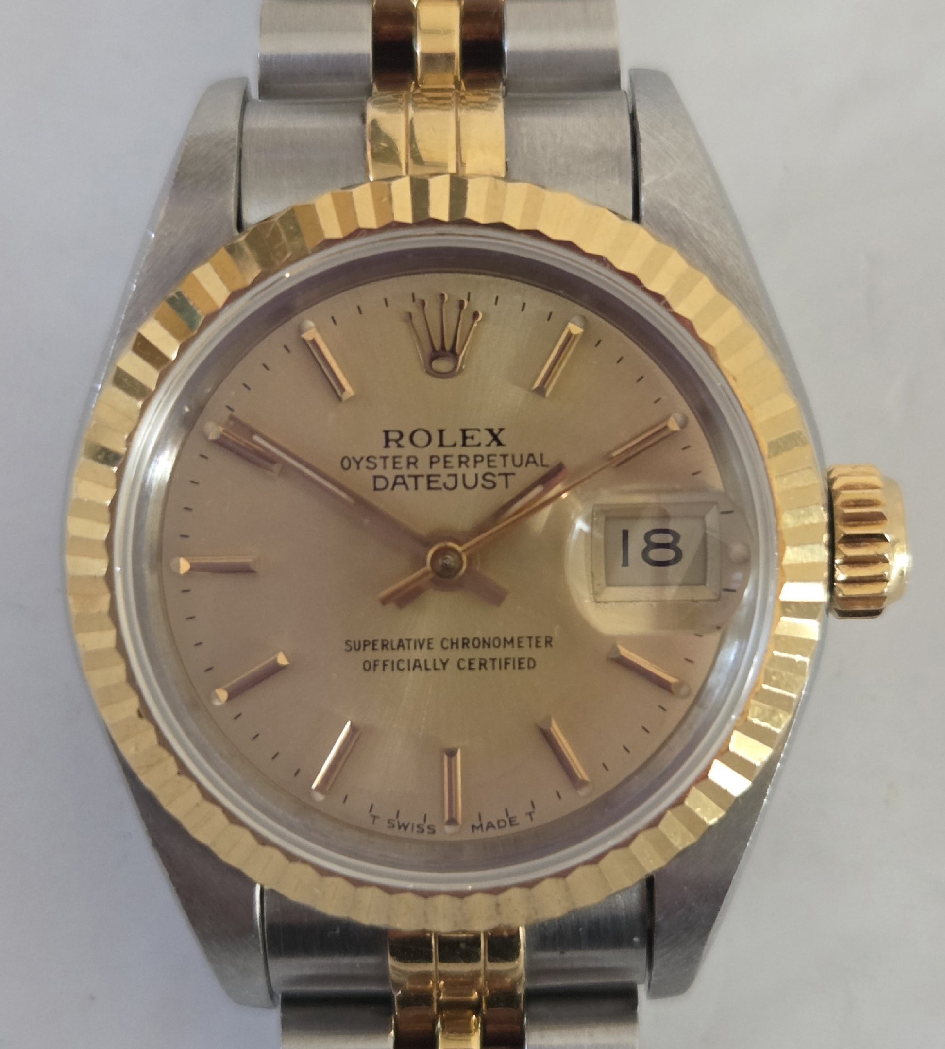 ROLEX 69173 N495983 Champagne Dial Jubilee Breath Women's Watch