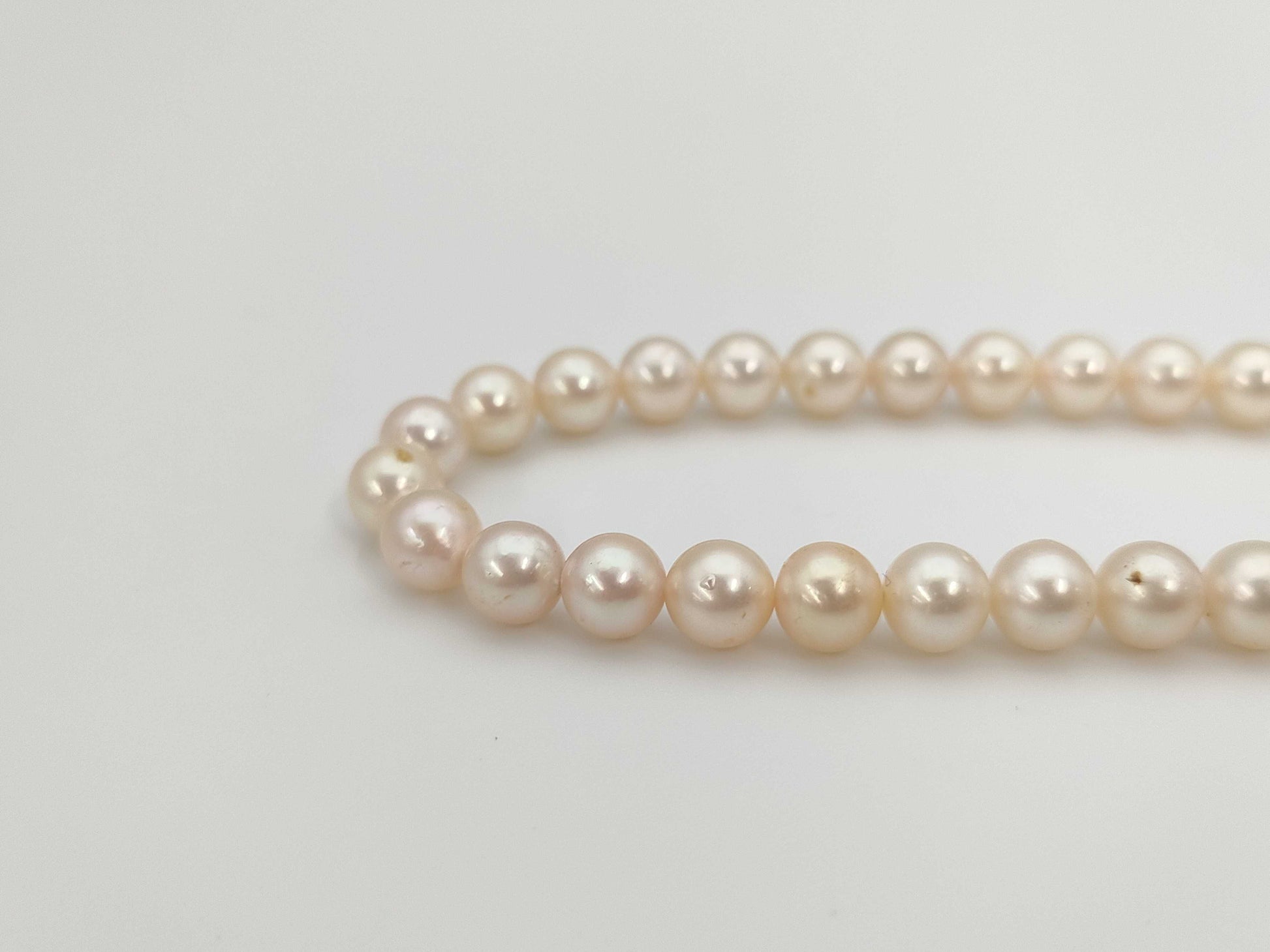 Pearl Diameter Approx. 6.5-6.8mm SV 26.0g Necklace 