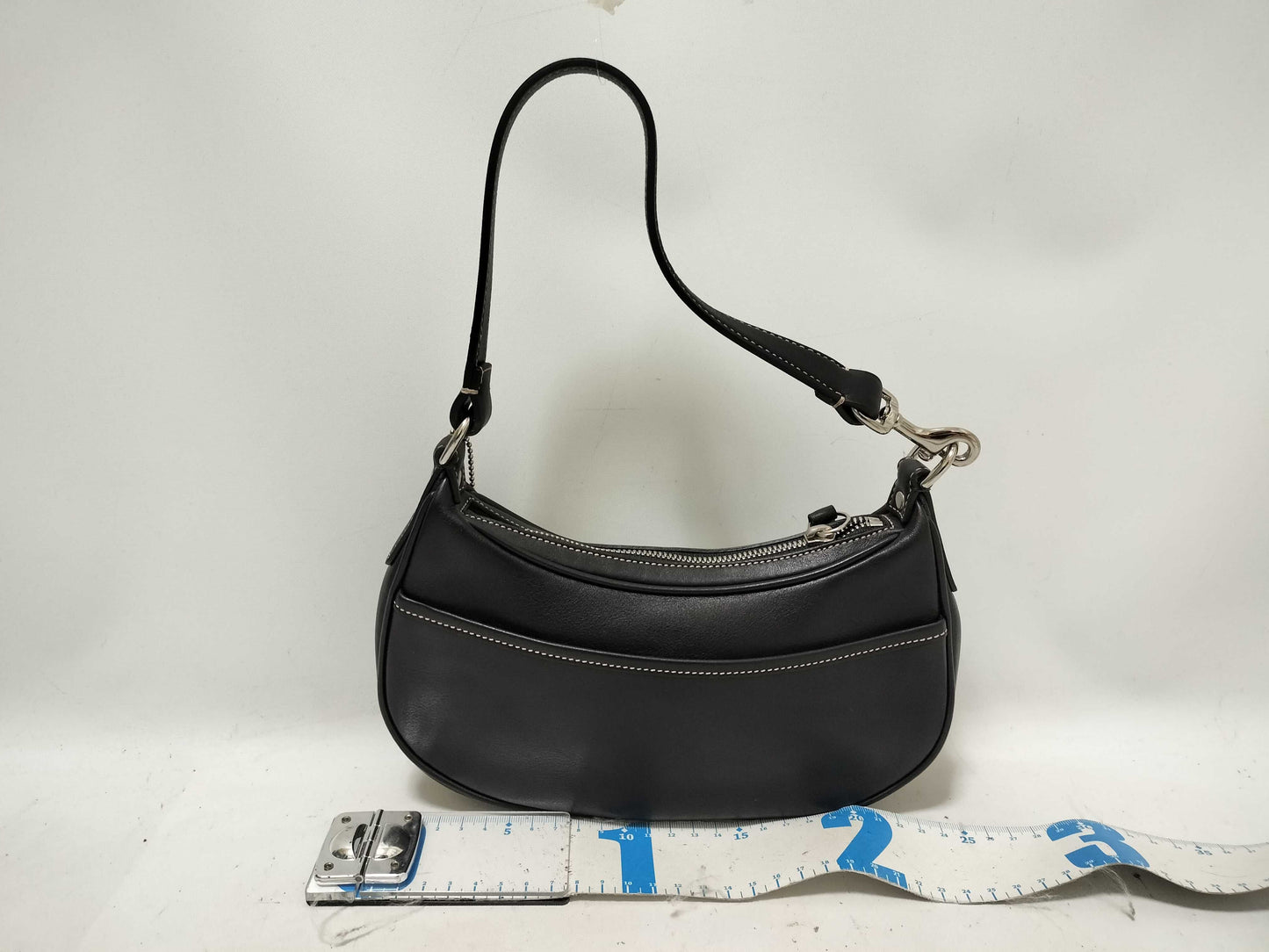 COACH Coach Bag Mini Hand Leather Black 7593 Shoulder Bag