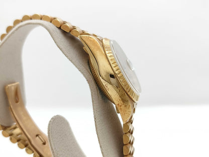 ROLEX 69178 U946083 Champagne Dial 18K Gold Women's Watch