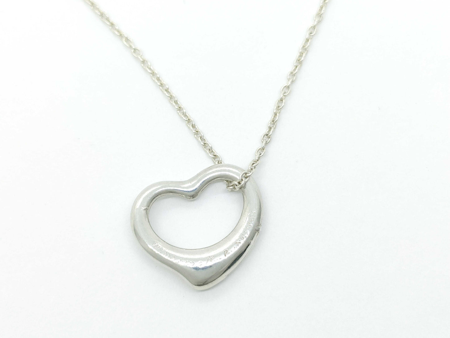 Tiffany&Co. Open Heart Open Heart Necklace 925 2.7g Necklace