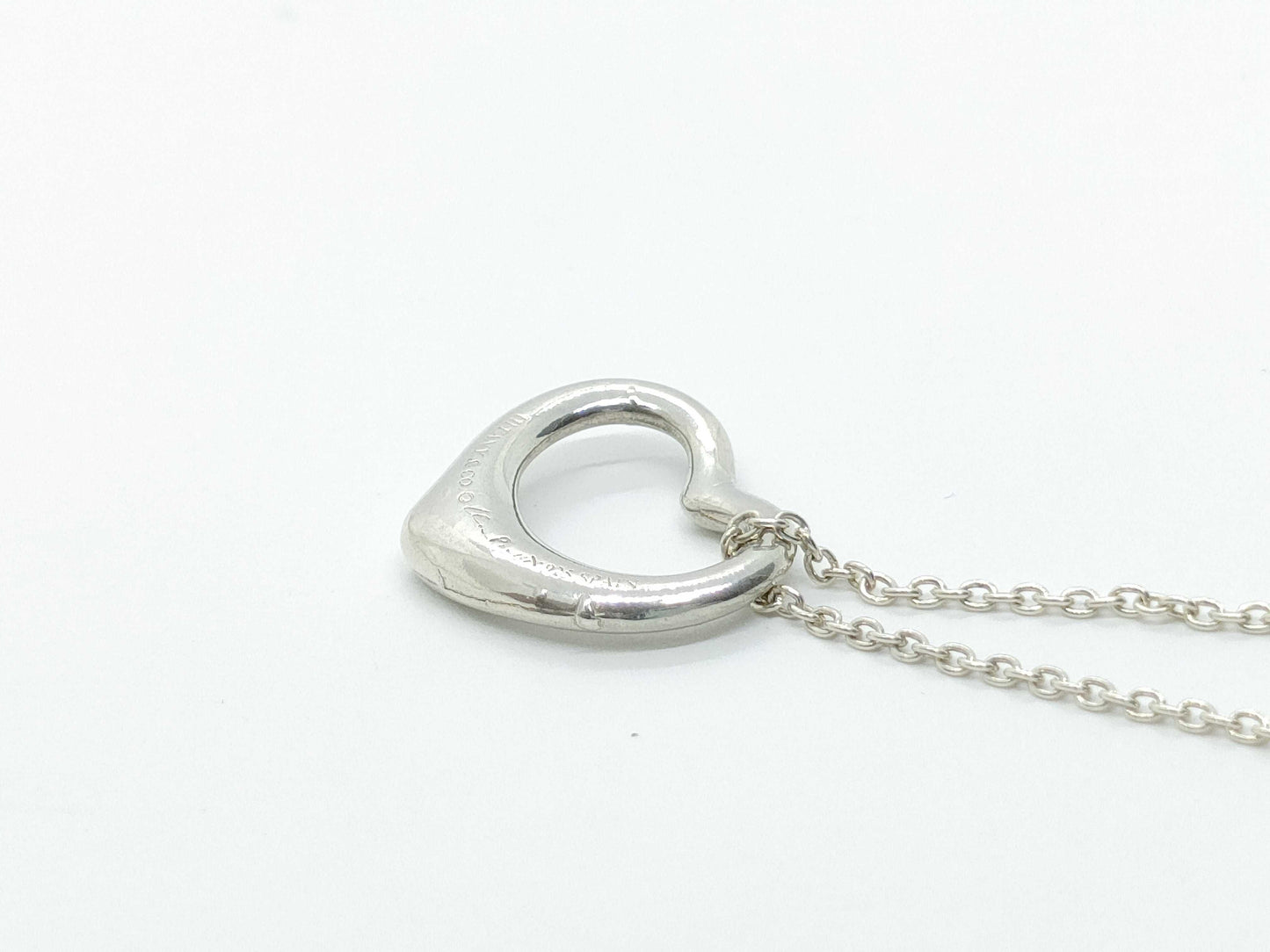 Tiffany&Co. Open Heart Open Heart Necklace 925 2.7g Necklace