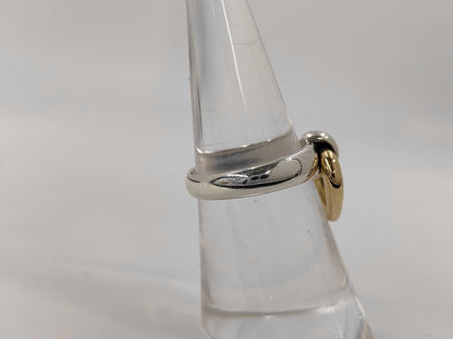 HERMES HERMES Heart Knock Ring #51 925/750 Combi Ring