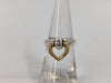 HERMES HERMES Heart Knock Ring #51 925/750 Combi Ring