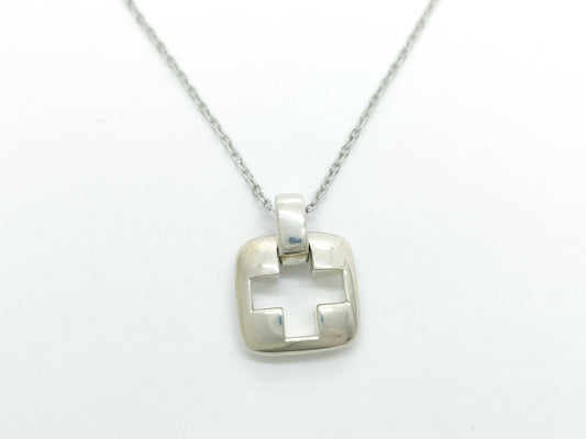 Tiffany & Co. Open Cross Necklace 925 3.9g Necklace