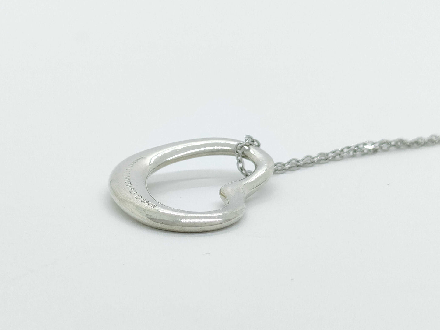 Tiffany & Co. Open Heart Necklace, 925, 4.5g