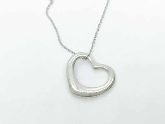 Tiffany & Co. Open Heart Necklace, 925, 4.5g
