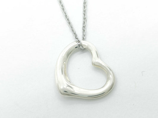 Tiffany & Co. Open Heart Necklace, 925, 2.3g