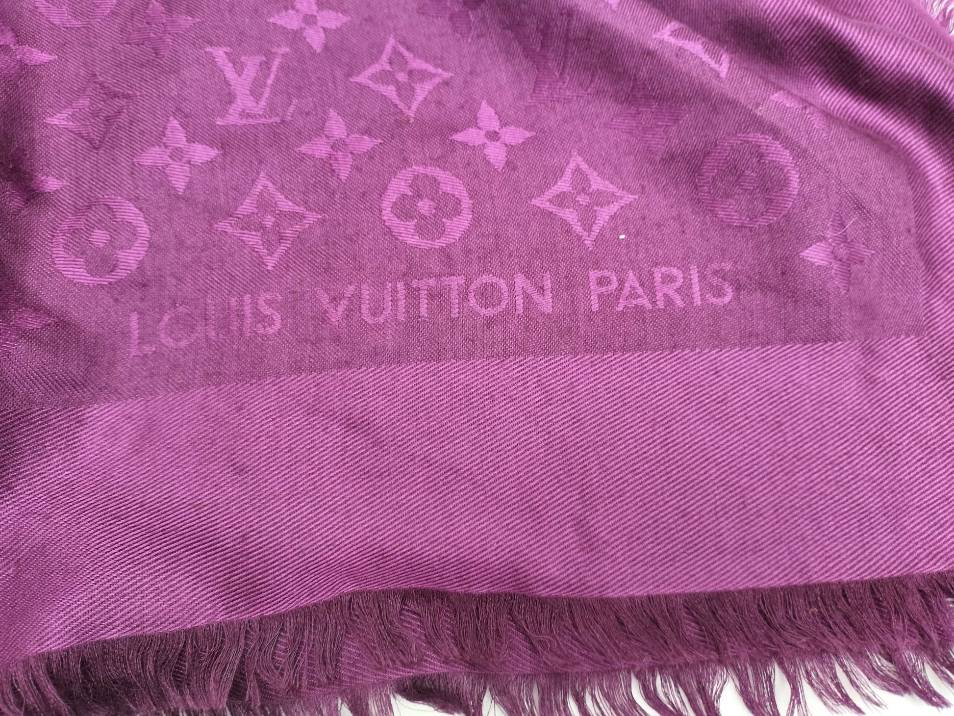 LOUIS VUITTON Purple Shawl Other Apparel