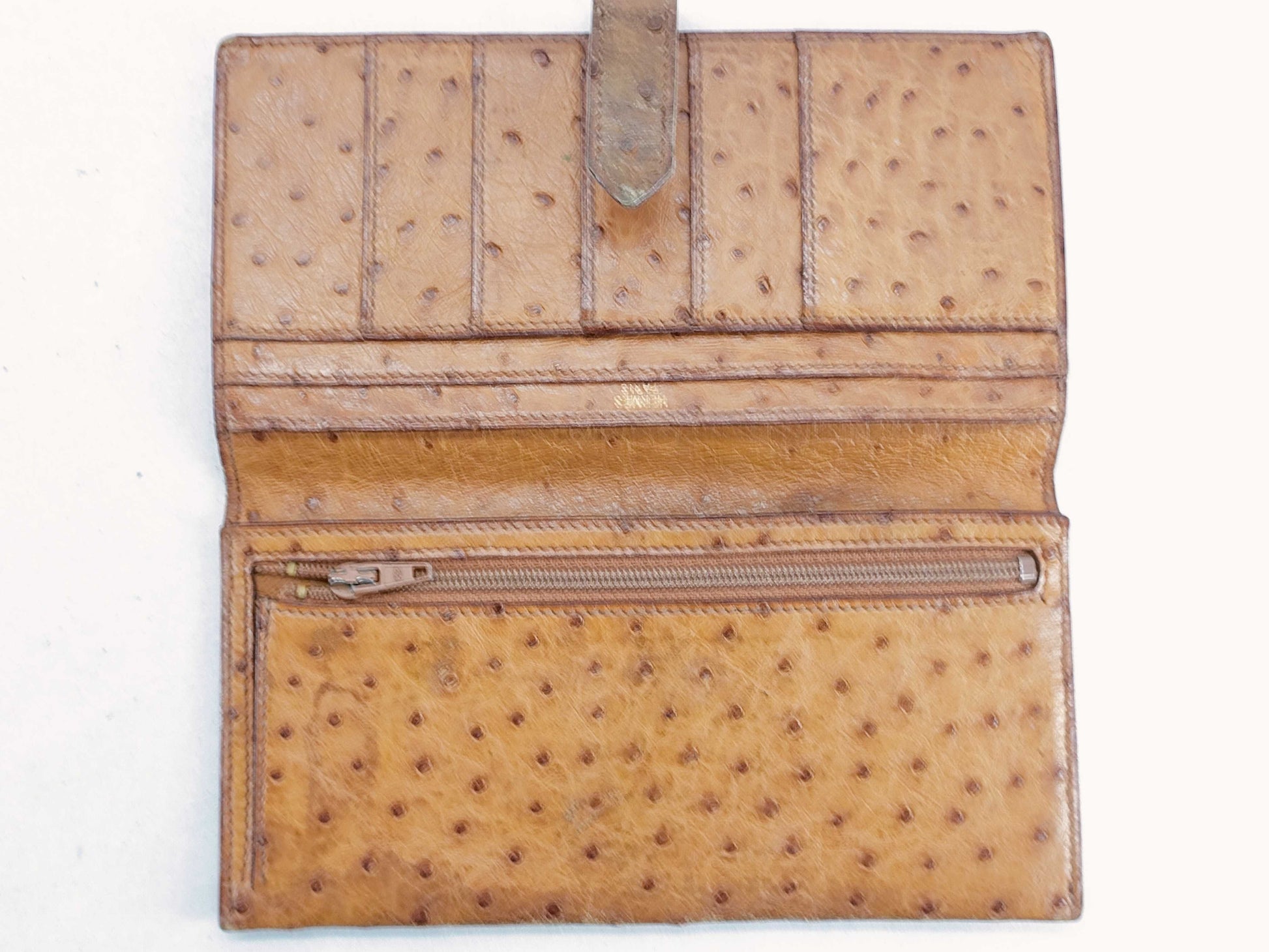 HERMES Bae Hermes Bae An Ostrich Wallet