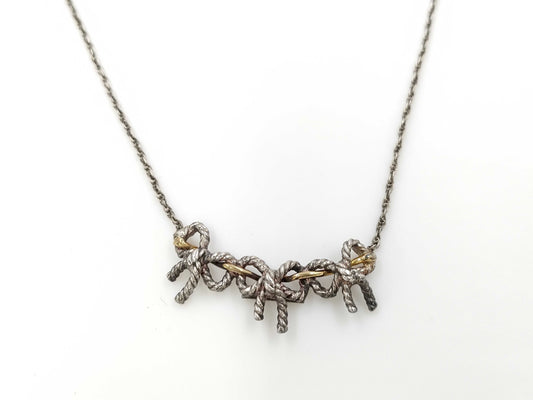 Tiffany&Co. Silver & Gold Combi 925/750 Necklace