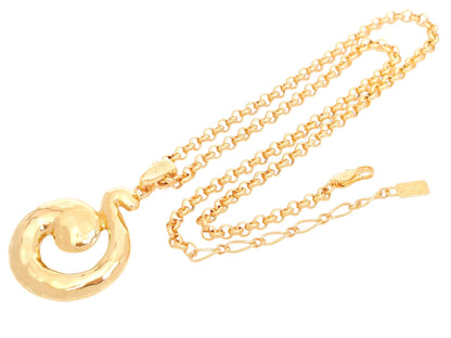 Yves Saint Laurent Yves Saint Laurent ・Gold Color, Large, Motif, Pendant, Necklace, 27.7g Necklace