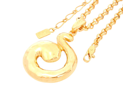 Yves Saint Laurent Yves Saint Laurent ・Gold Color, Large, Motif, Pendant, Necklace, 27.7g Necklace
