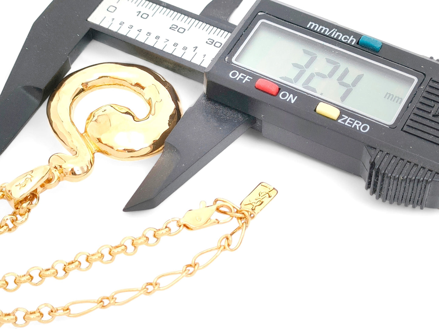 Yves Saint Laurent Yves Saint Laurent ・Gold Color, Large, Motif, Pendant, Necklace, 27.7g Necklace