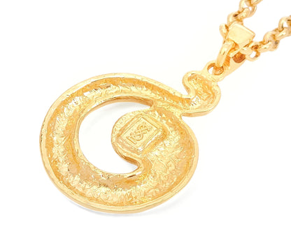 Yves Saint Laurent Yves Saint Laurent ・Gold Color, Large, Motif, Pendant, Necklace, 27.7g Necklace