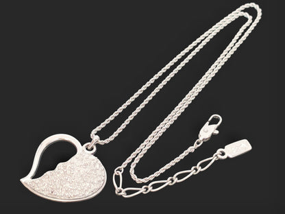 Yves Saint Laurent Yves Saint Laurent ・Silver Collar, Large, Heart Design, Pendant, Necklace, 10.9g Necklace