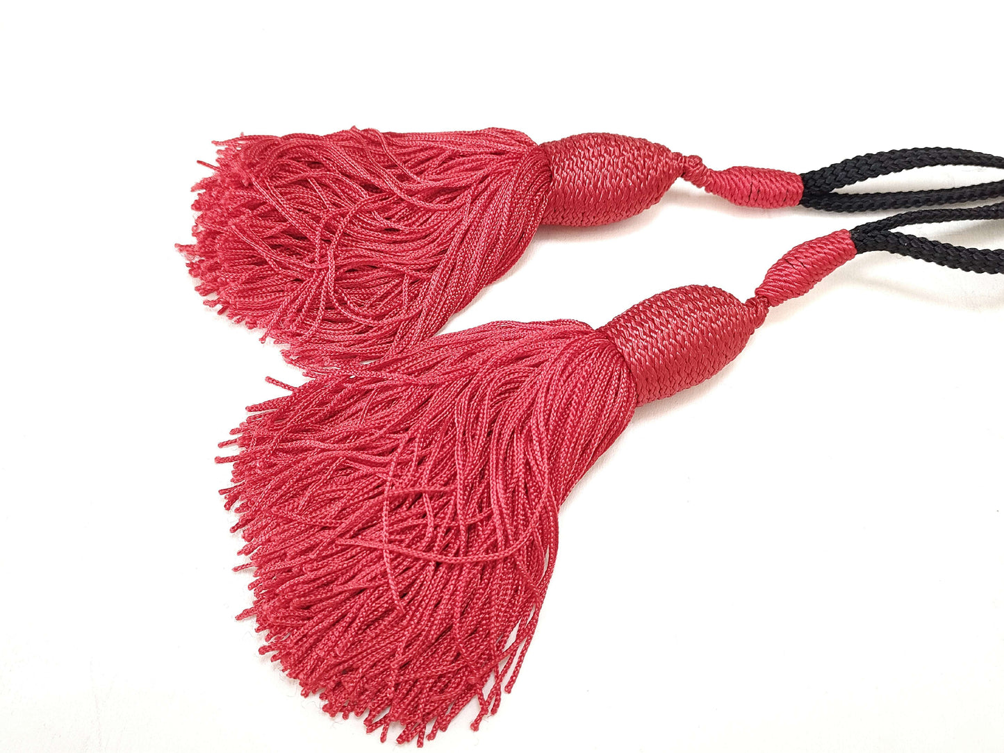 Yves Saint Laurent Tassel Velor Drawstring Shoulder Bag