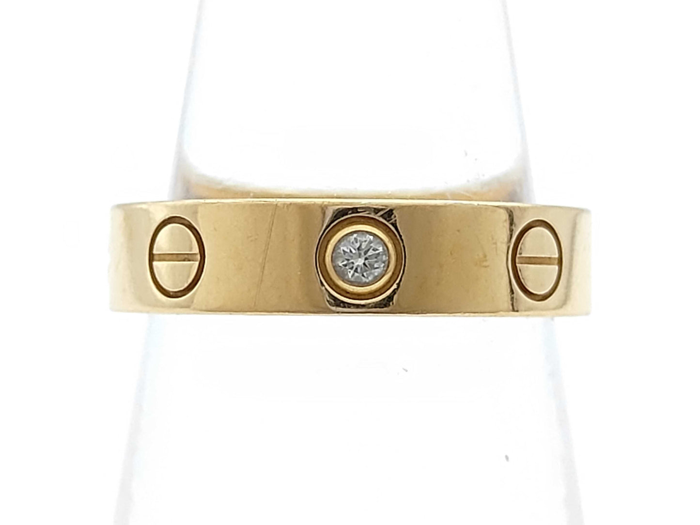 Cartier Mini Love #48 1PD YG 750 4.3g Ring 