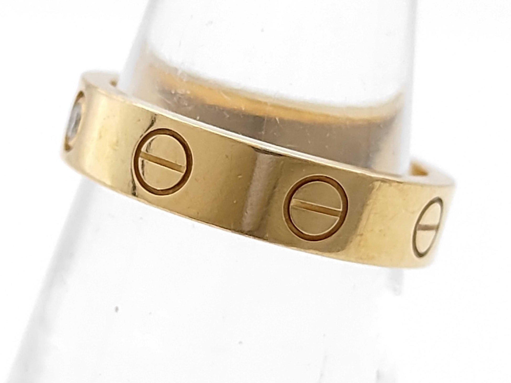 Cartier Mini Love #48 1PD YG 750 4.3g Ring 