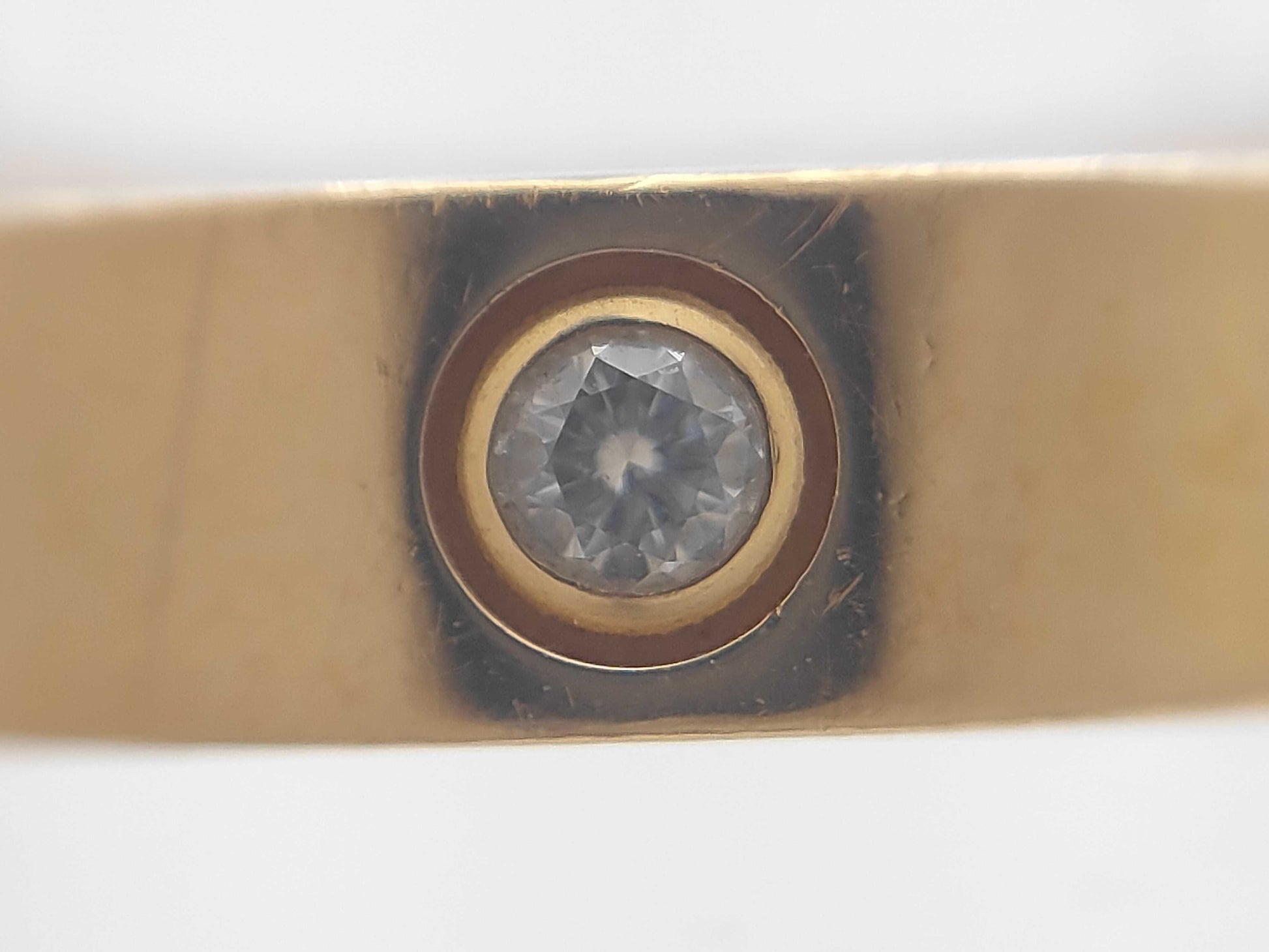 Cartier Mini Love #48 1PD YG 750 4.3g Ring 