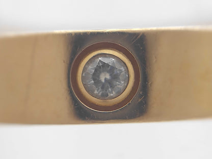 Cartier Mini Love #48 1PD YG 750 4.3g Ring 