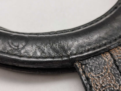 CELINE Black Macadam Circle Handle Handbag Handbag Handbag