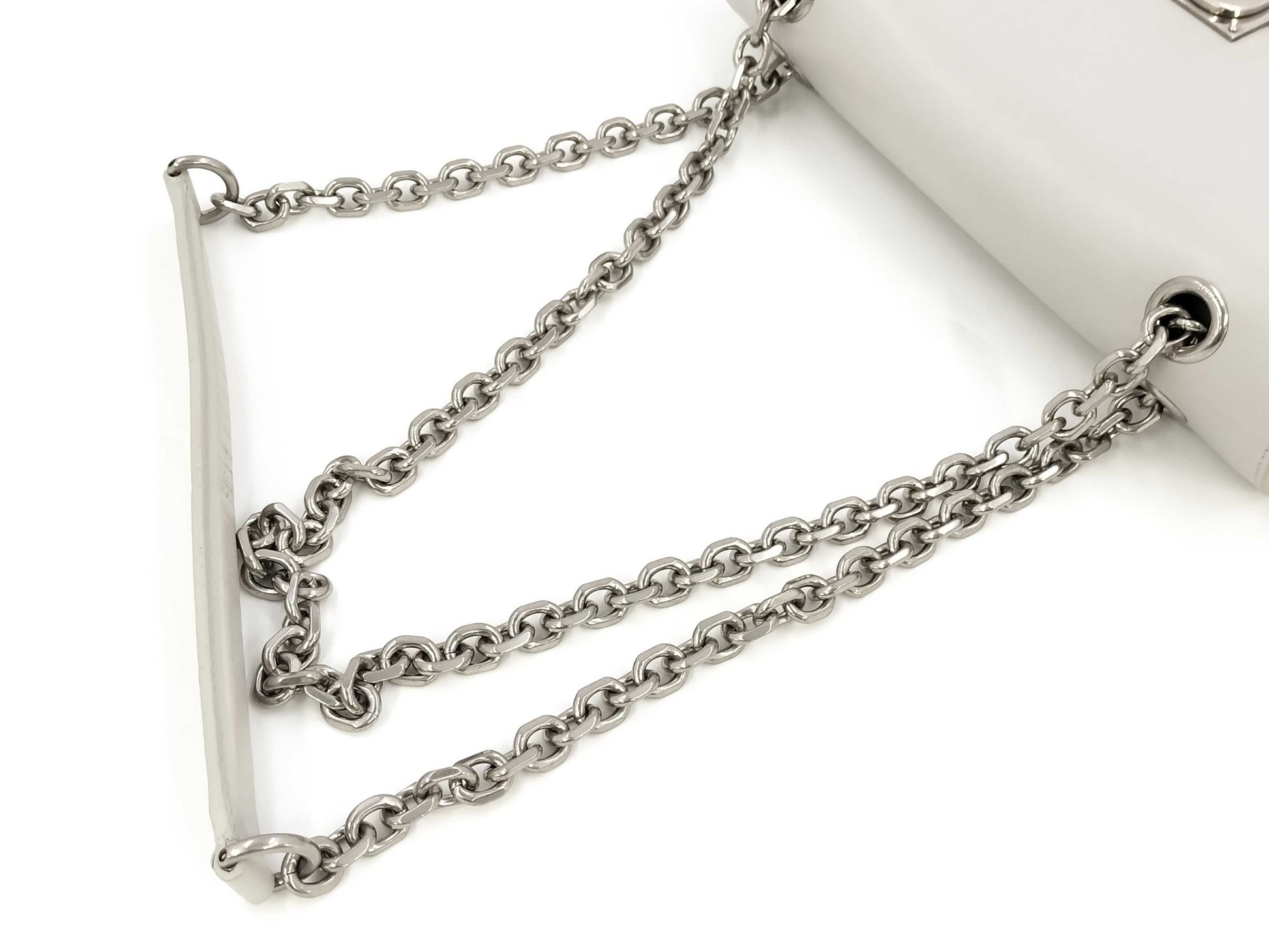 CELINE Medium C Leather Chain Shoulder Bag