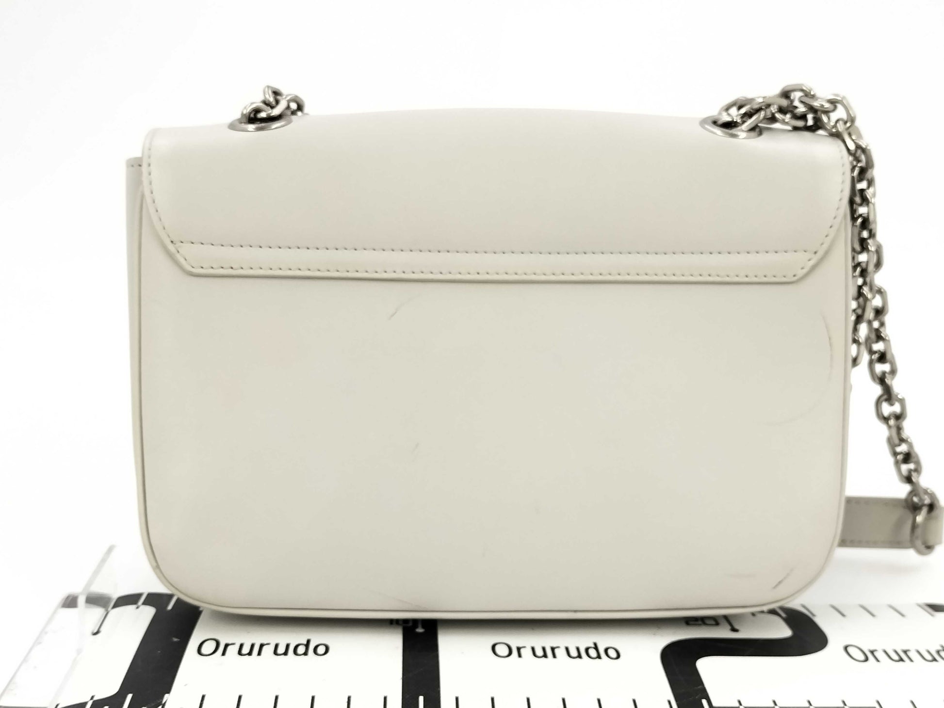 CELINE Medium C Leather Chain Shoulder Bag