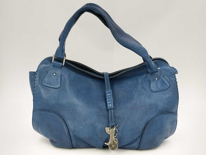 CELINE Bittersweet Carriage Charm Leather Handbag