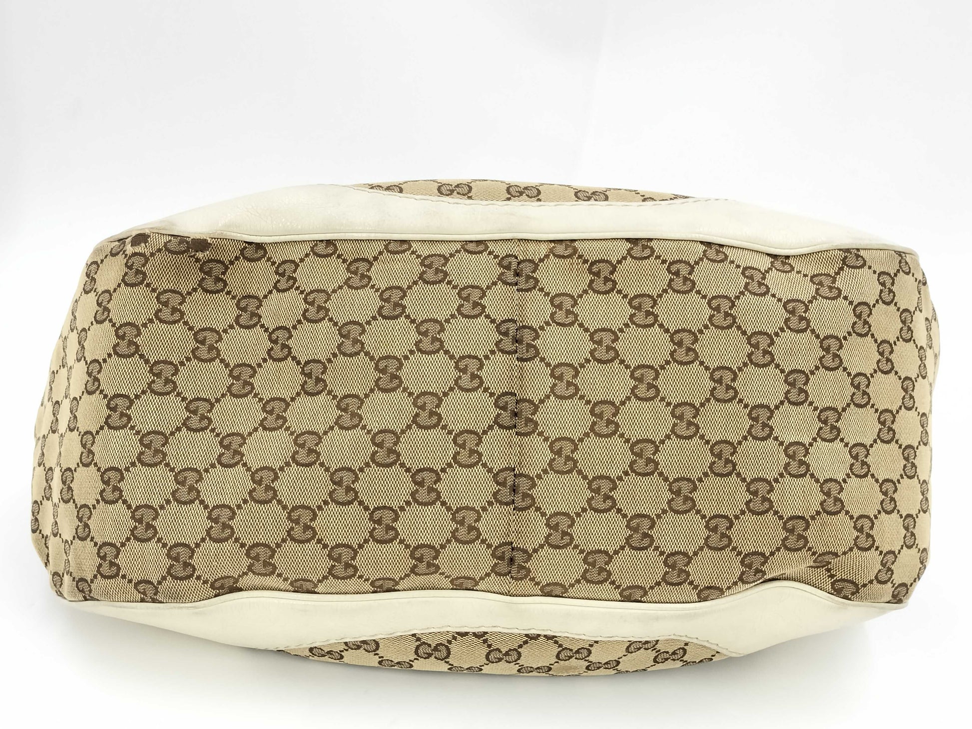 GUCCI 203504 GG Canvas G Hardware Handbag Tote Bag