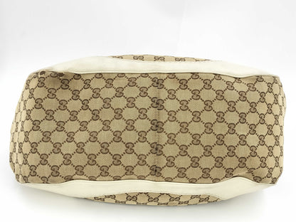 GUCCI 203504 GG Canvas G Hardware Handbag Tote Bag