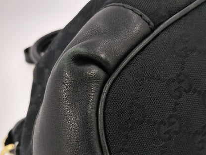 GUCCI 247902 GG Canvas Sookie 2way Handbag Shoulder Bag with Charm Tote Bag