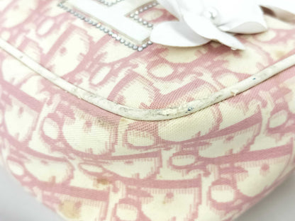 Dior Trotter Ribbon Rhinestone Shoulder Bag