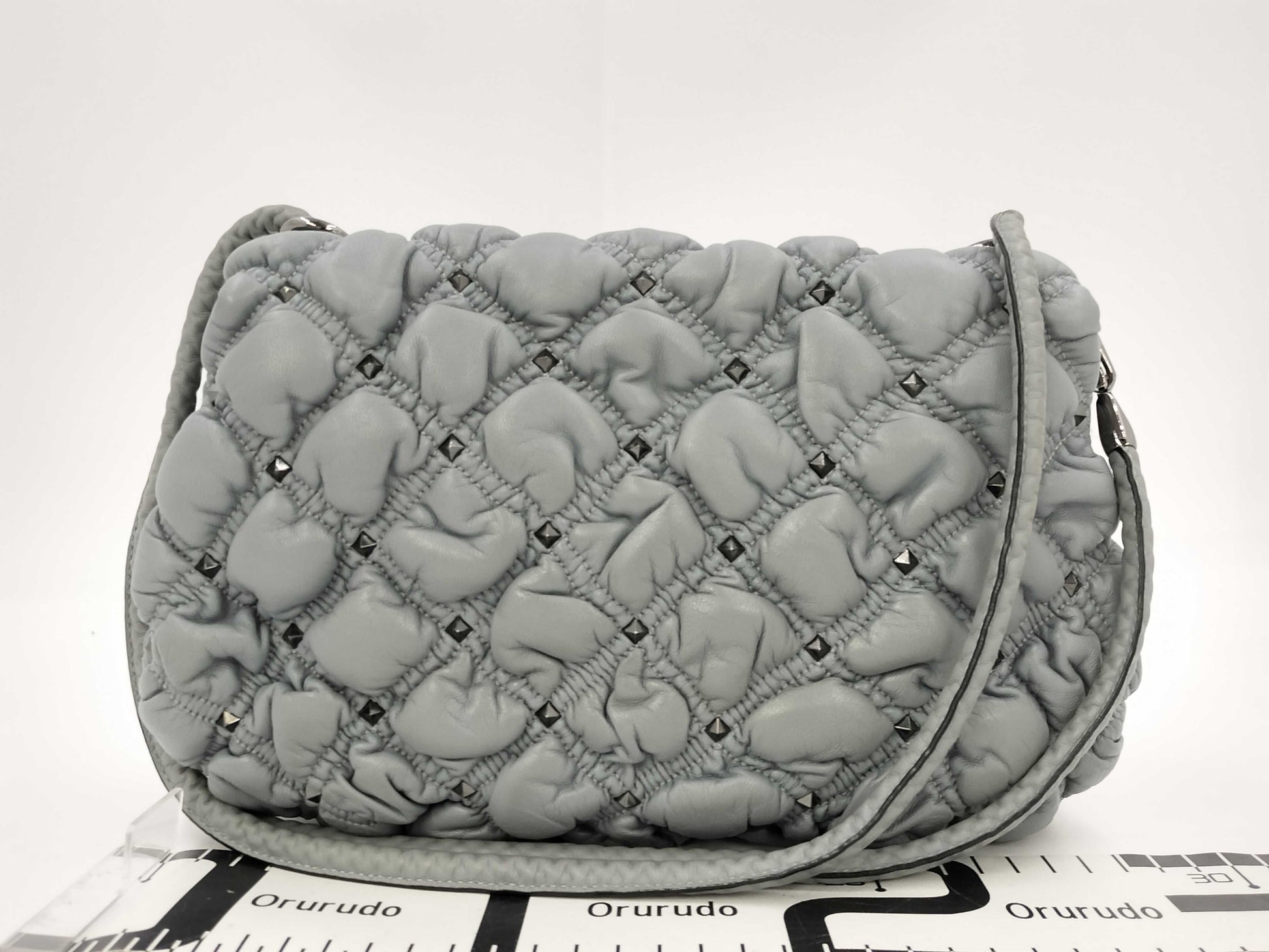 VALENTINO Spike Me Nappa Leather Shoulder Bag