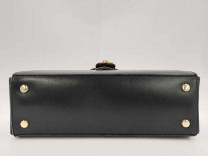 CELINE Gancini Leather Handbag