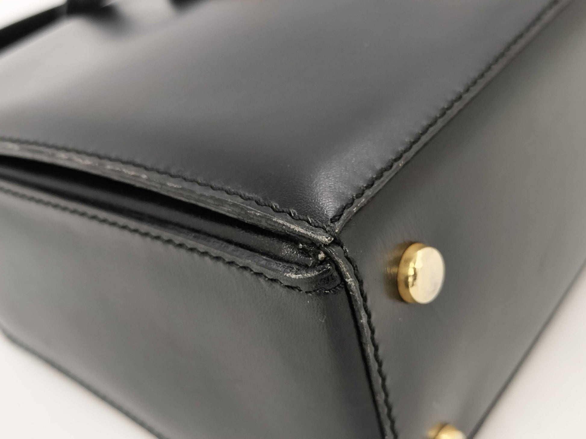 CELINE Gancini Leather Handbag