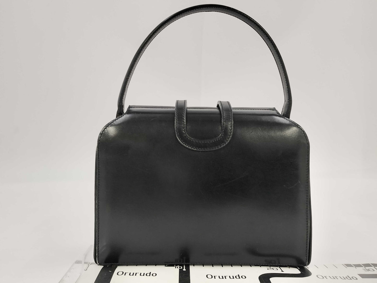 CELINE Gancini Leather Handbag