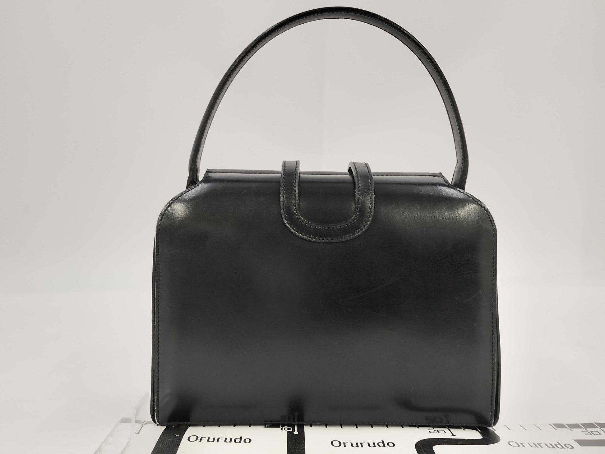 CELINE Gancini Leather Handbag