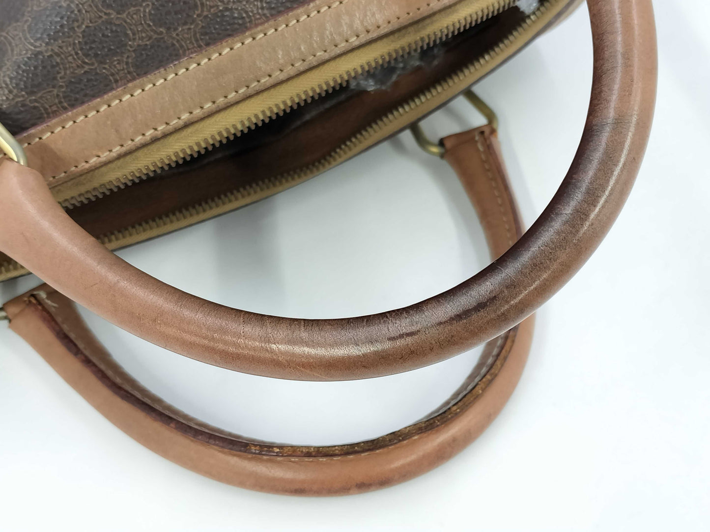 CELINE Macadam Triomphe Mini Boston Bag and Handbag