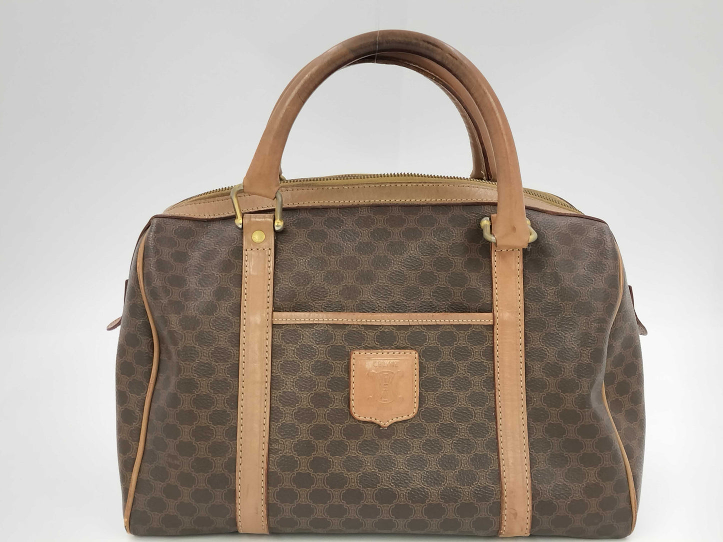 CELINE Macadam Triomphe Mini Boston Bag and Handbag