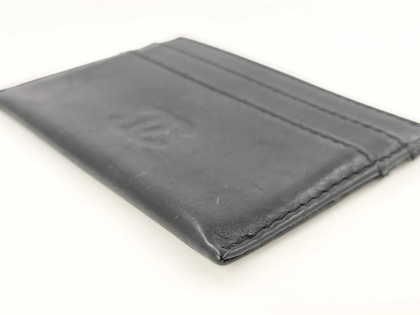 CHANEL Cocomark Leather Card Case, Pass Case, Business Card Holder