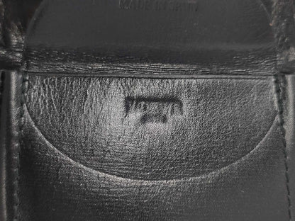 LOEWE Coin Case Hoof Half Moon Coin Purse Black Coin Case