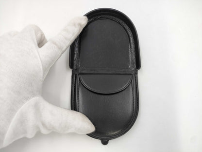 LOEWE Coin Case Hoof Half Moon Coin Purse Black Coin Case