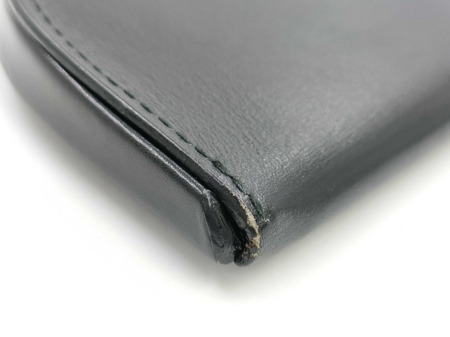 LOEWE Coin Case Hoof Half Moon Coin Purse Black Coin Case