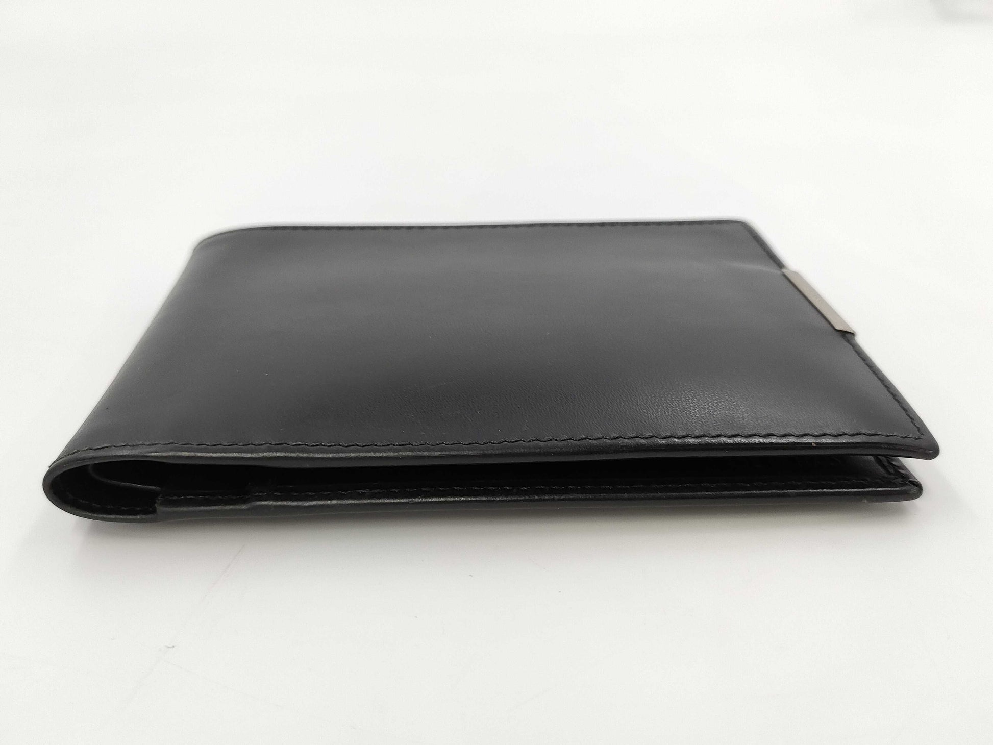 PRADA Prada Trapper Black Leather Bi-Fold Wallet Wallet