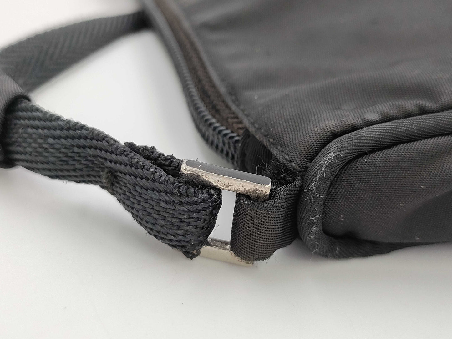 PRADA PRADA Black Nylon Handbag Accessories Pouch Bag