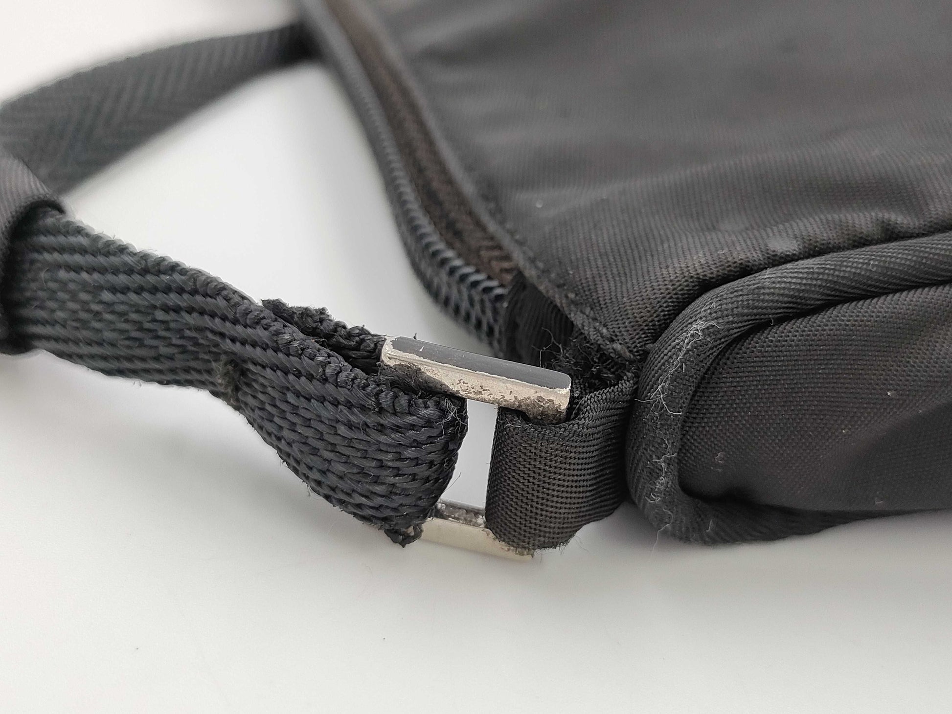 PRADA PRADA Black Nylon Handbag Accessories Pouch Bag